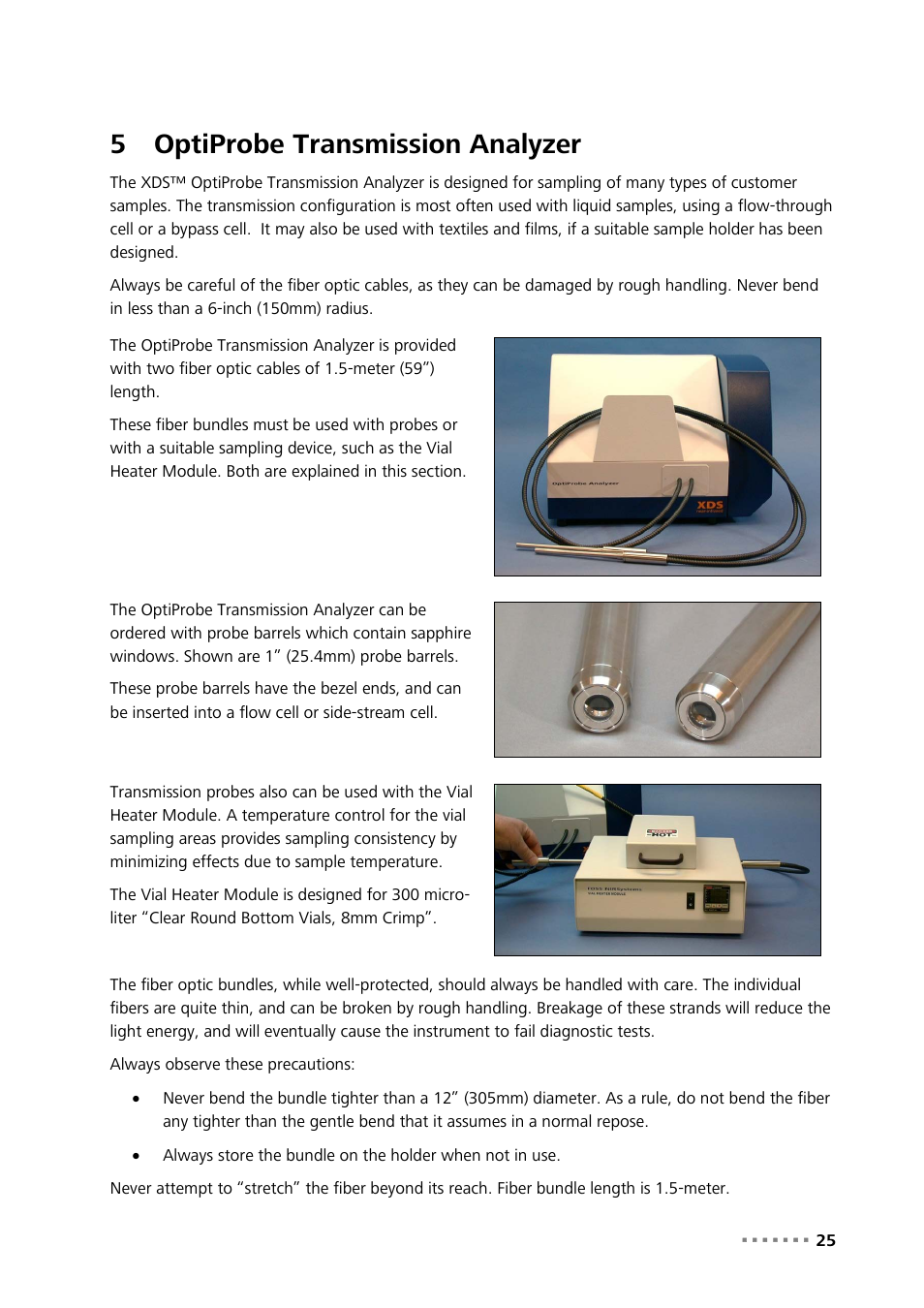 5 optiprobe transmission analyzer, Optiprobe transmission analyzer, 5optiprobe transmission analyzer | Metrohm NIRS XDS Transmission OptiProbe Analyzer User Manual | Page 27 / 90