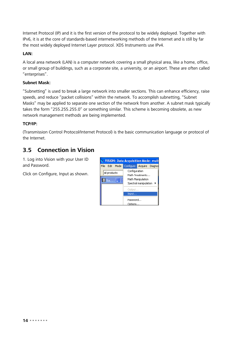 5 connection in vision, Connection in vision | Metrohm NIRS XDS RapidContent Analyzer User Manual | Page 16 / 91