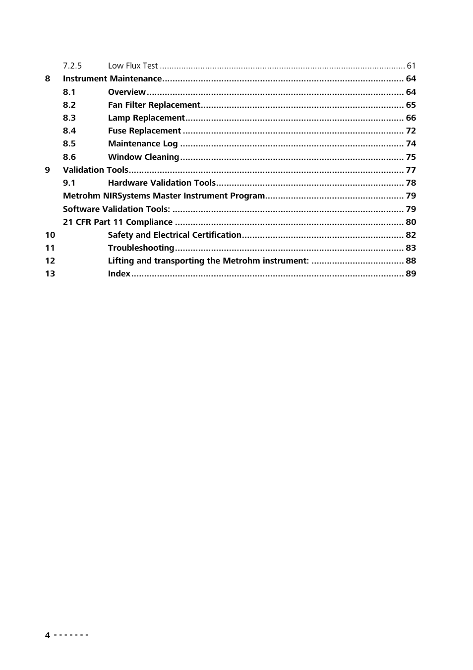 Metrohm NIRS XDS RapidContent Analyzer User Manual | Page 6 / 91
