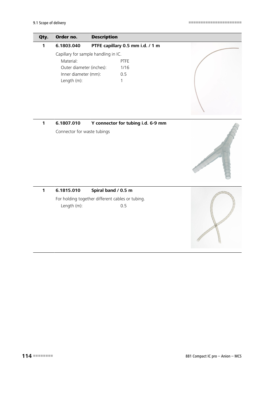 Metrohm 881 Compact IC pro – Anion – MCS User Manual | Page 124 / 137