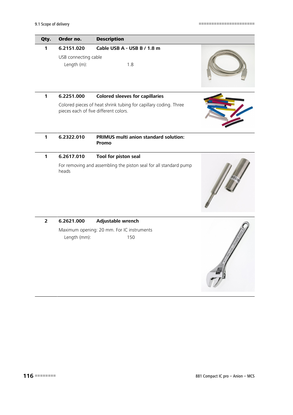 Metrohm 881 Compact IC pro – Anion – MCS User Manual | Page 126 / 137