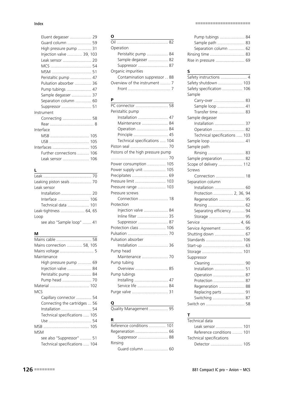 Metrohm 881 Compact IC pro – Anion – MCS User Manual | Page 136 / 137