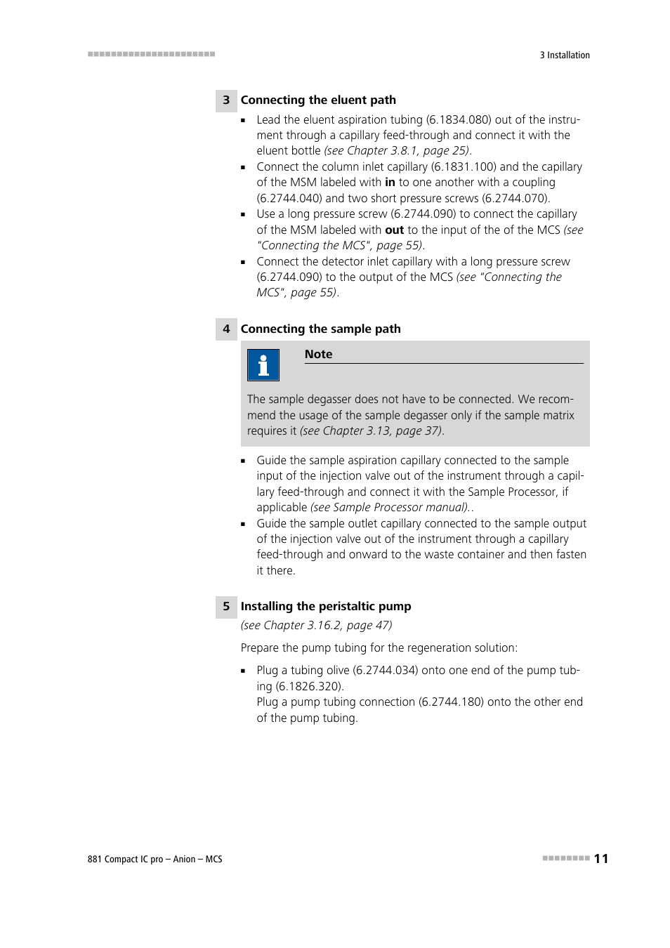 Metrohm 881 Compact IC pro – Anion – MCS User Manual | Page 21 / 137