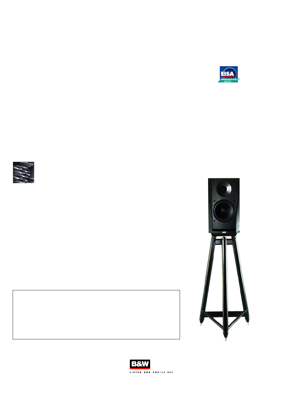 Bowers & Wilkins DM302 User Manual | 1 page