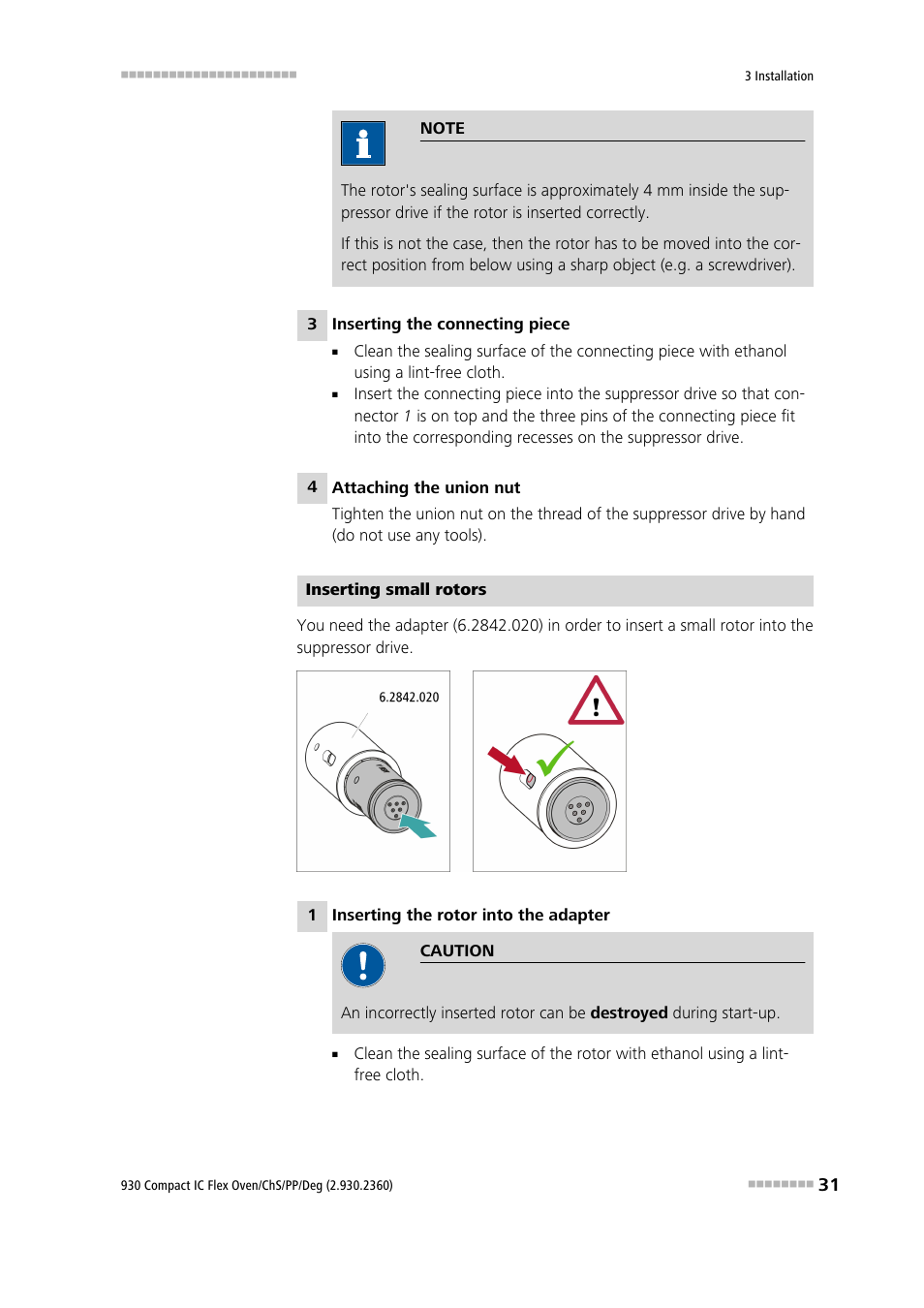 Metrohm 930 Compact IC Flex Oven/ChS/PP/Deg User Manual | Page 39 / 118