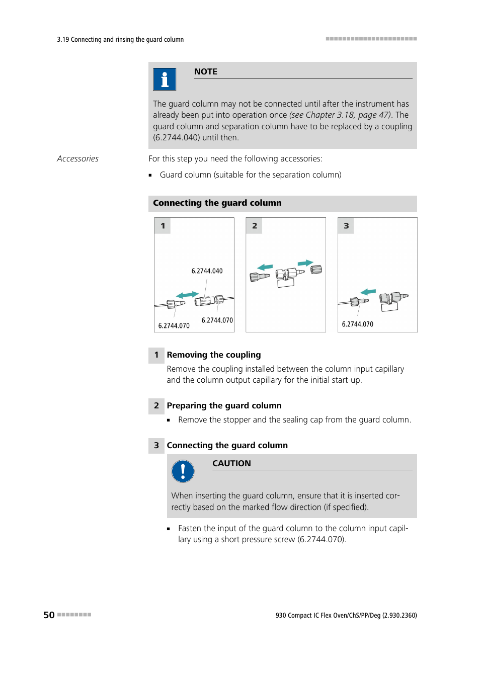 Metrohm 930 Compact IC Flex Oven/ChS/PP/Deg User Manual | Page 58 / 118