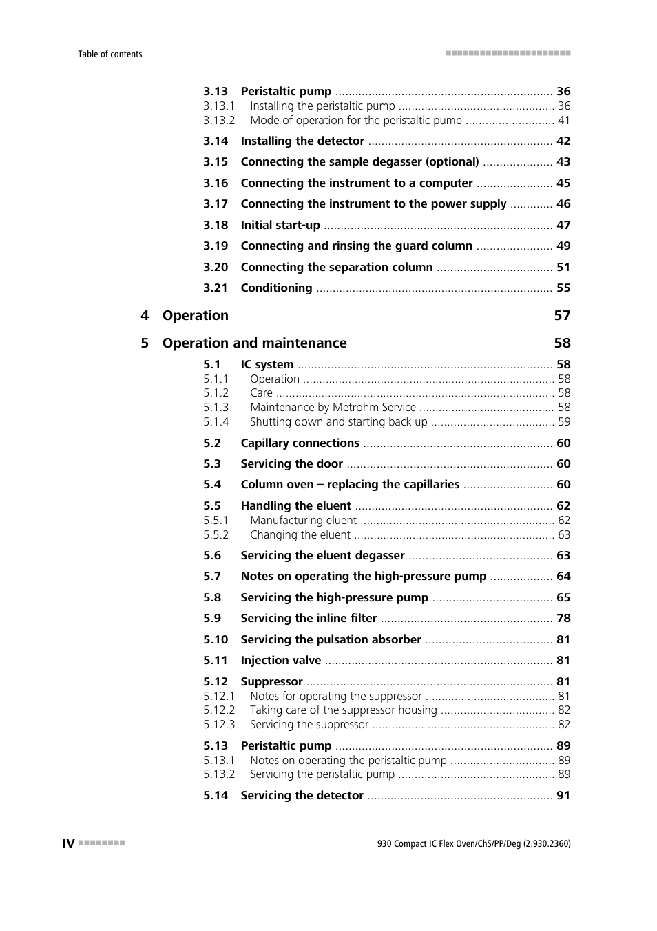 Metrohm 930 Compact IC Flex Oven/ChS/PP/Deg User Manual | Page 6 / 118