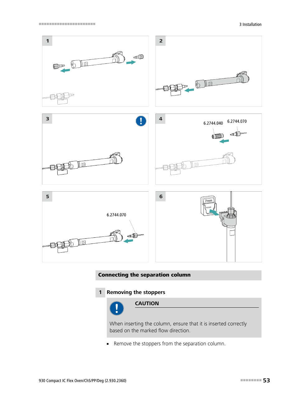 Metrohm 930 Compact IC Flex Oven/ChS/PP/Deg User Manual | Page 61 / 118