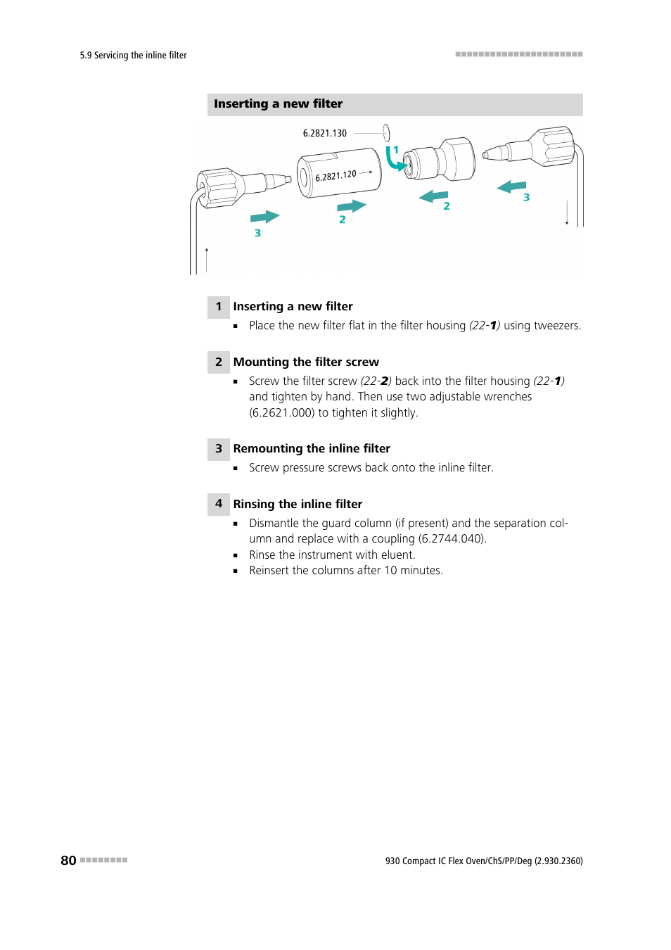 Metrohm 930 Compact IC Flex Oven/ChS/PP/Deg User Manual | Page 88 / 118