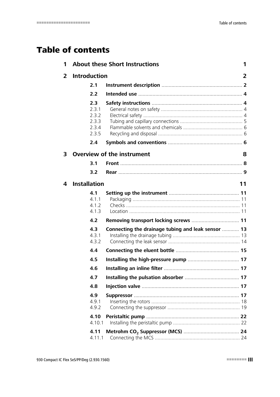 Metrohm 930 Compact IC Flex SeS/PP/Deg User Manual | Page 5 / 49