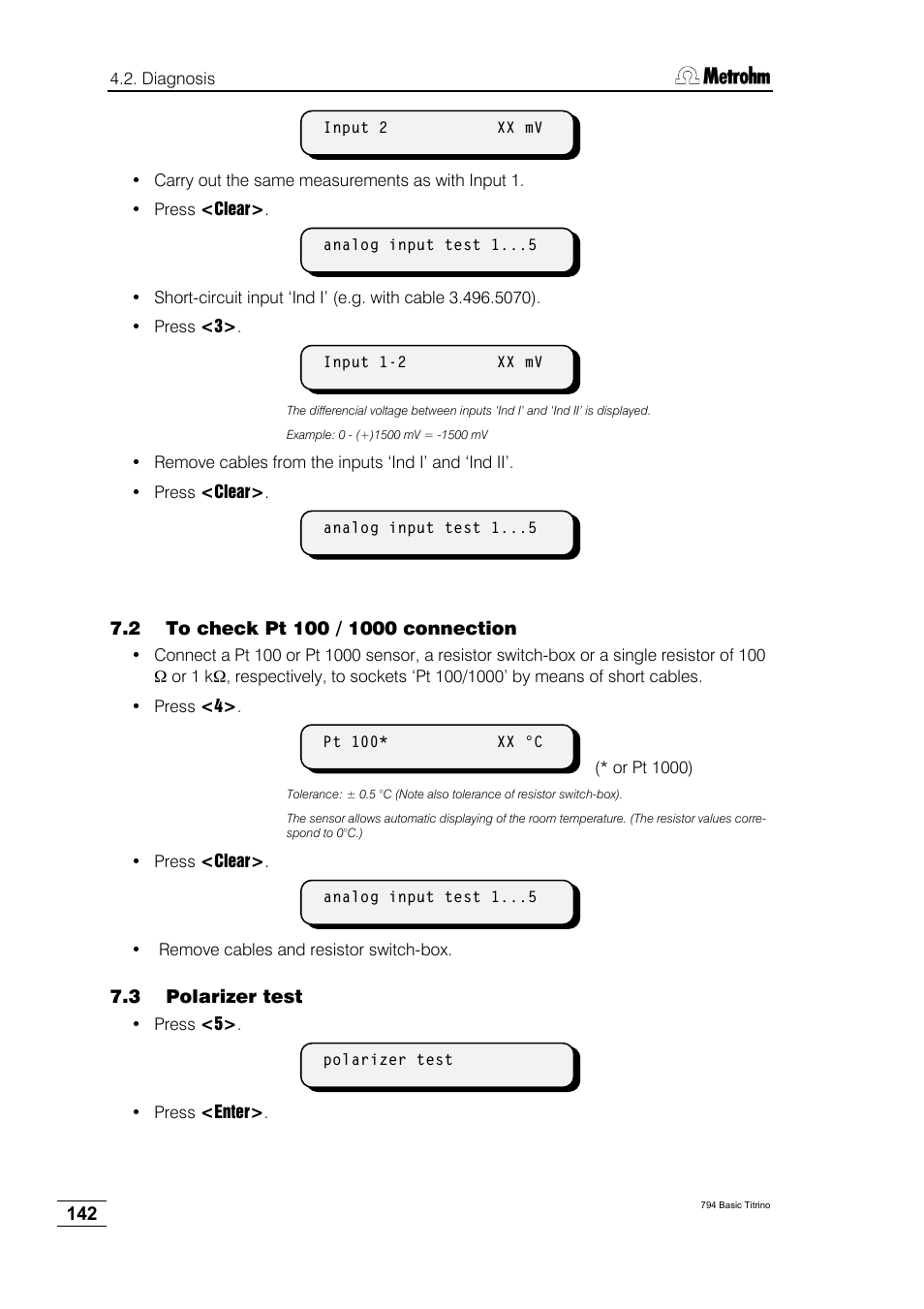 Metrohm 794 Basic Titrino User Manual | Page 146 / 198