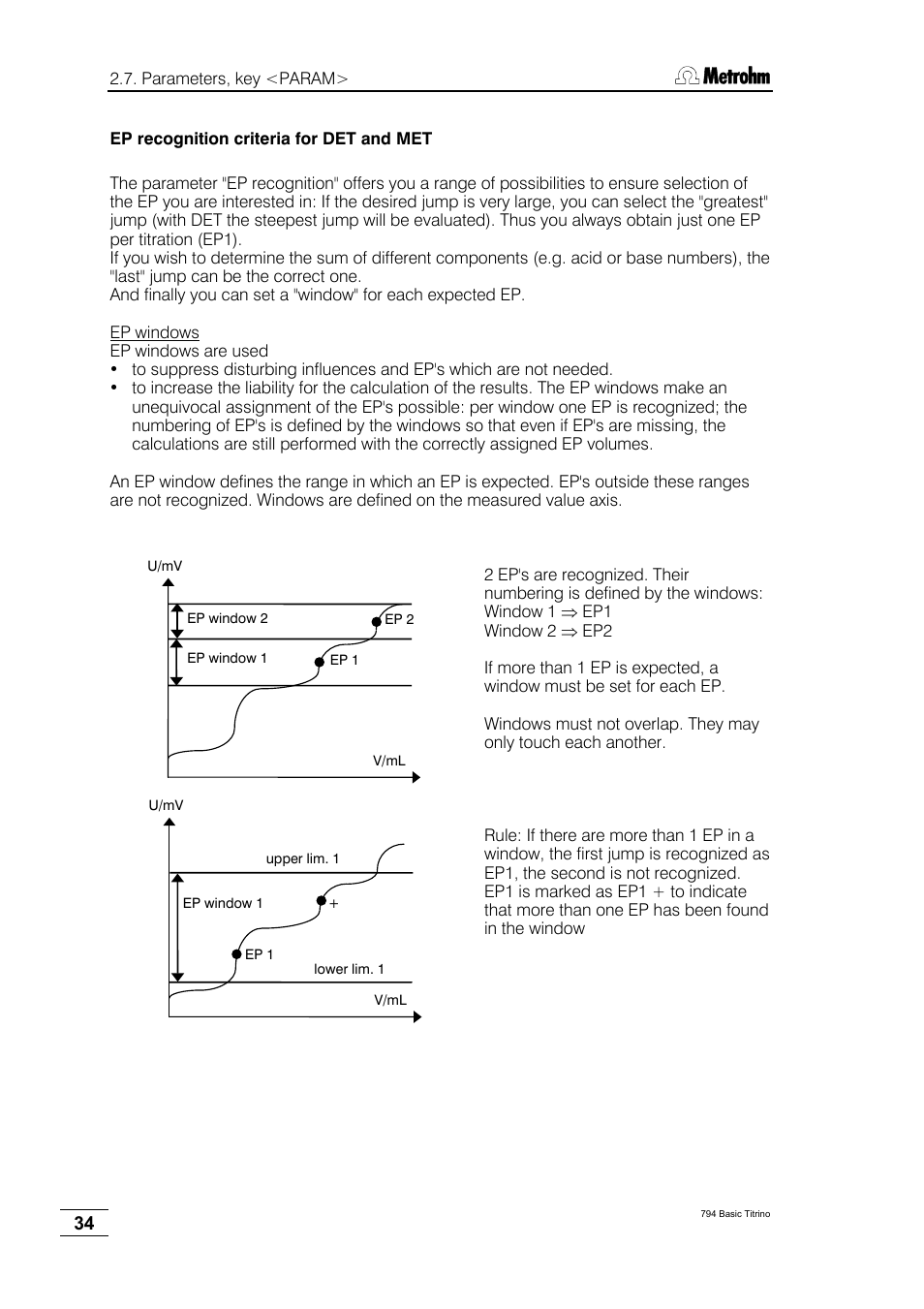 Metrohm 794 Basic Titrino User Manual | Page 38 / 198
