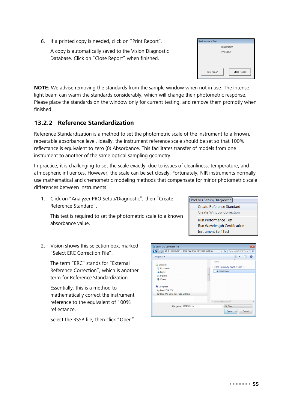 2 reference standardization, Reference standardization | Metrohm NIRS Analyzer PRO User Manual | Page 57 / 68