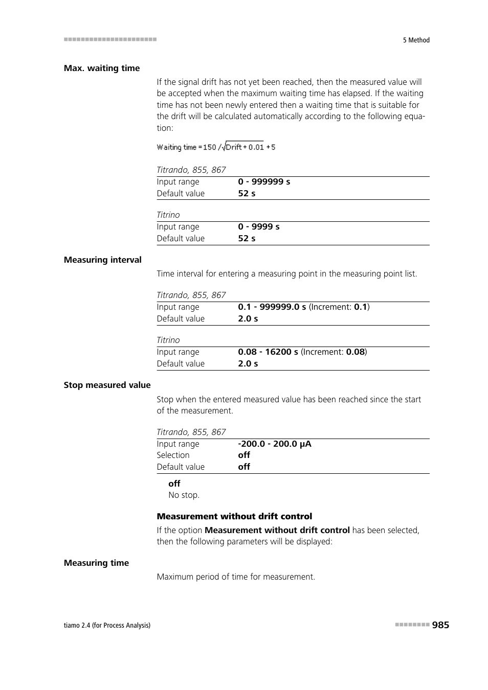 Metrohm tiamo 2.4 (process analysis) User Manual | Page 1001 / 1809