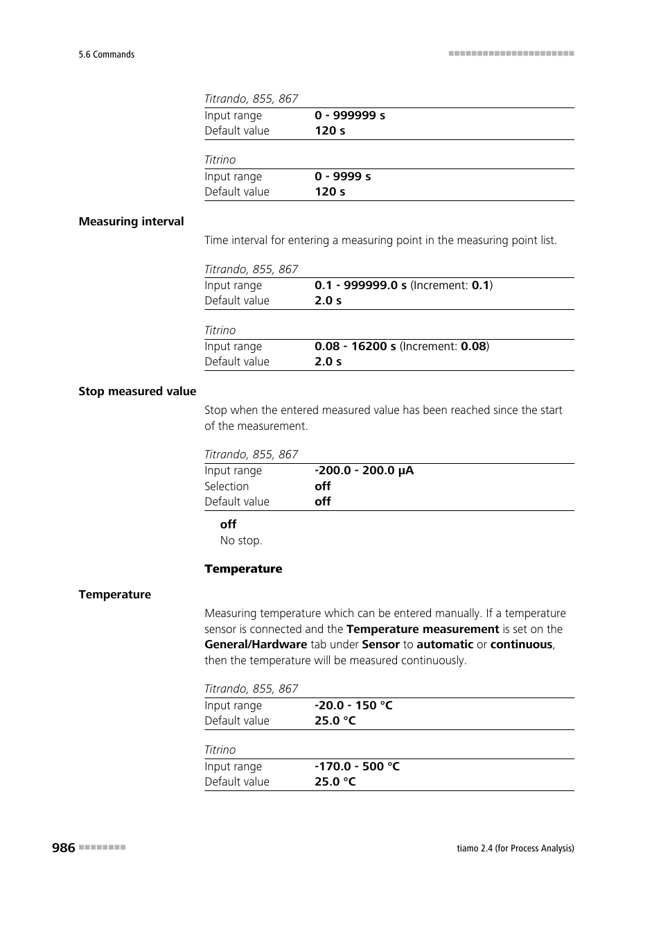 Metrohm tiamo 2.4 (process analysis) User Manual | Page 1002 / 1809