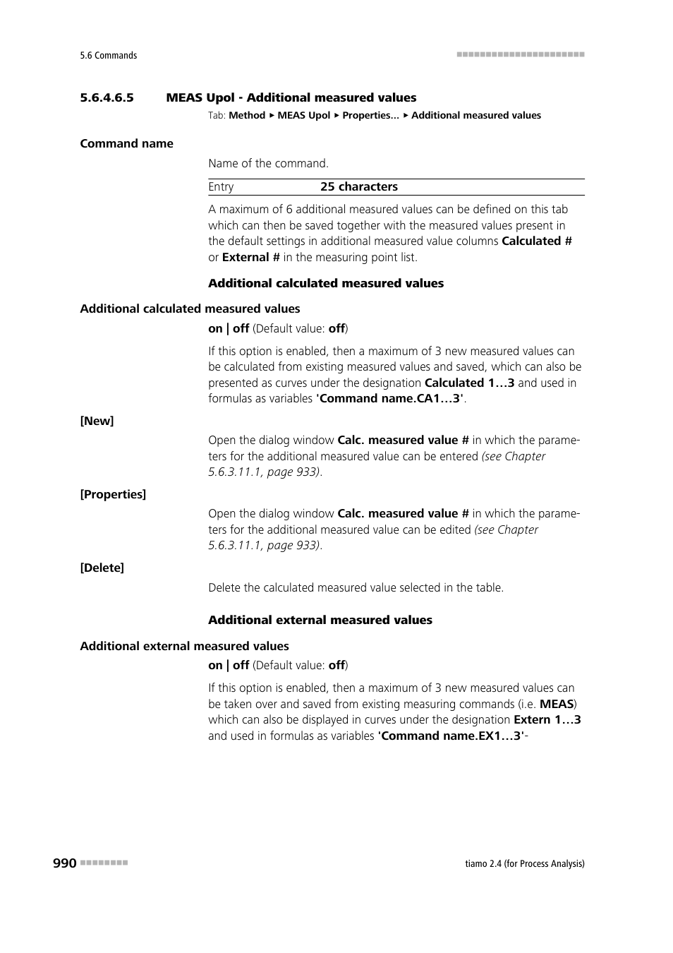 5 meas upol - additional measured values, Additional measured values | Metrohm tiamo 2.4 (process analysis) User Manual | Page 1006 / 1809