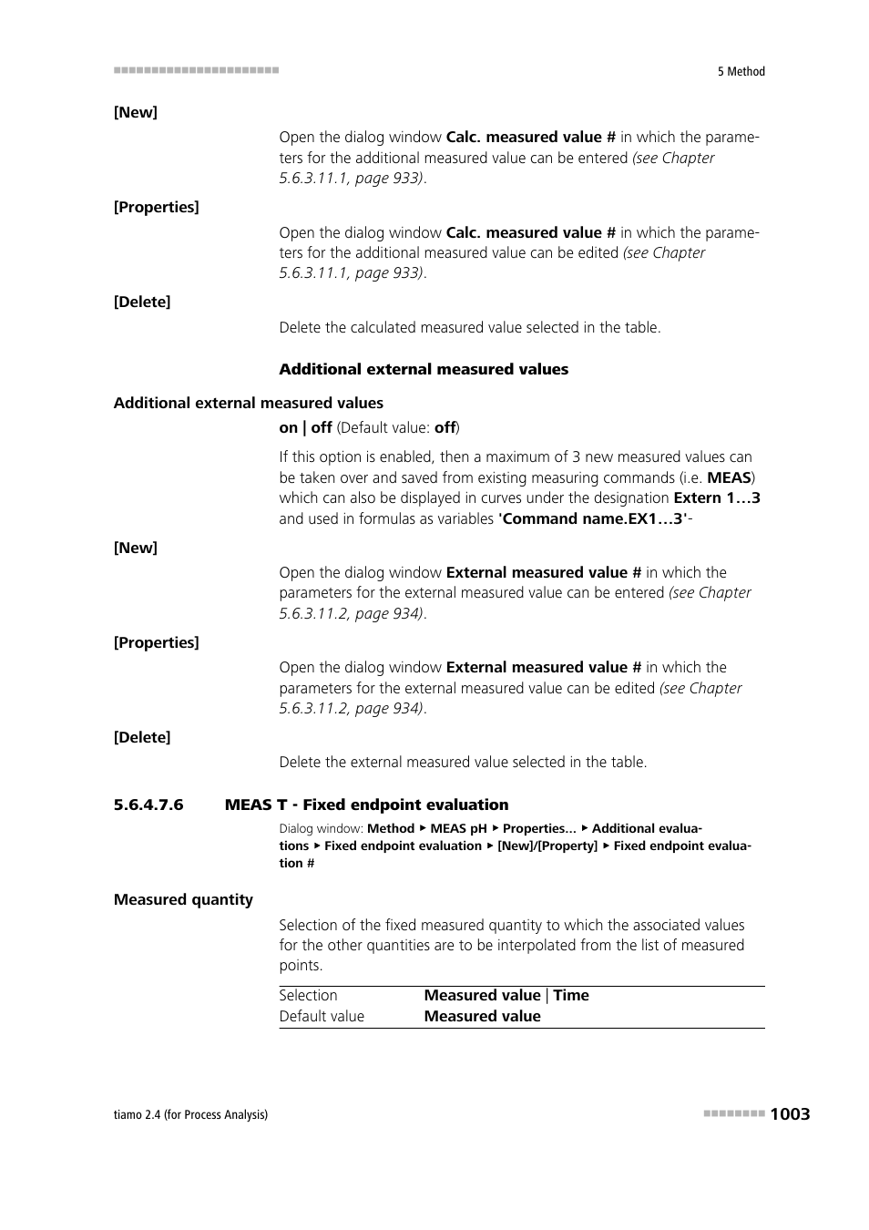 6 meas t - fixed endpoint evaluation | Metrohm tiamo 2.4 (process analysis) User Manual | Page 1019 / 1809