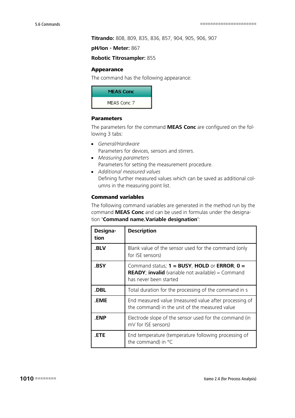 Metrohm tiamo 2.4 (process analysis) User Manual | Page 1026 / 1809