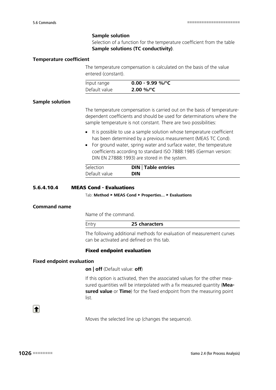 4 meas cond - evaluations, Evaluations | Metrohm tiamo 2.4 (process analysis) User Manual | Page 1042 / 1809