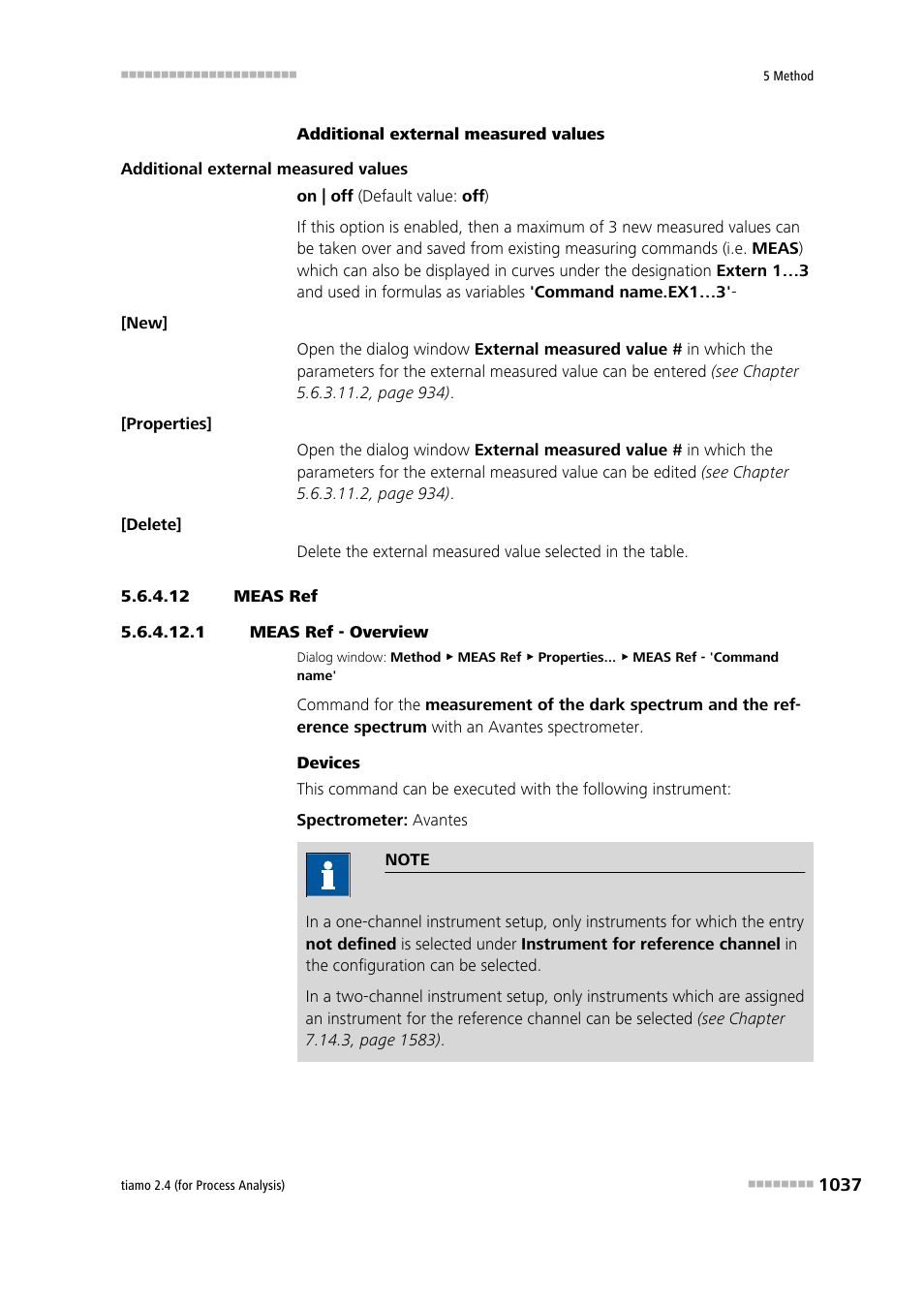 12 meas ref, 1 meas ref - overview, Meas ref | Metrohm tiamo 2.4 (process analysis) User Manual | Page 1053 / 1809