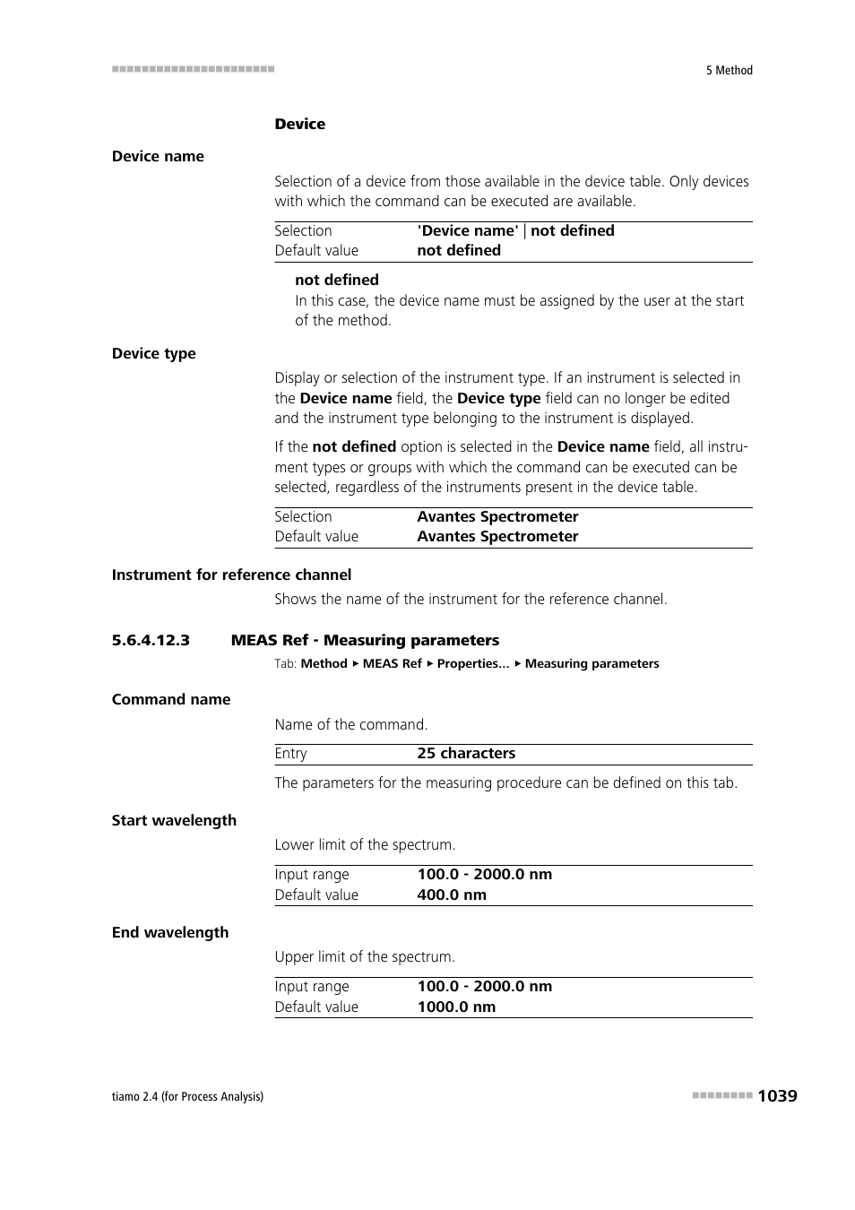 3 meas ref - measuring parameters | Metrohm tiamo 2.4 (process analysis) User Manual | Page 1055 / 1809