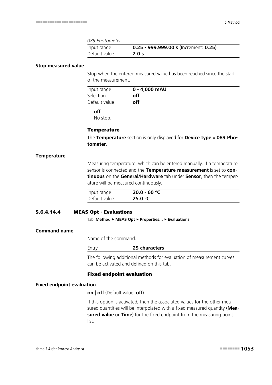 4 meas opt - evaluations | Metrohm tiamo 2.4 (process analysis) User Manual | Page 1069 / 1809