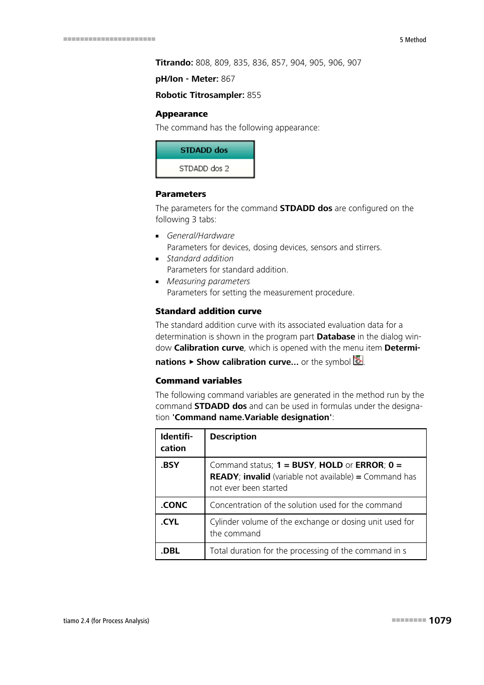 Metrohm tiamo 2.4 (process analysis) User Manual | Page 1095 / 1809