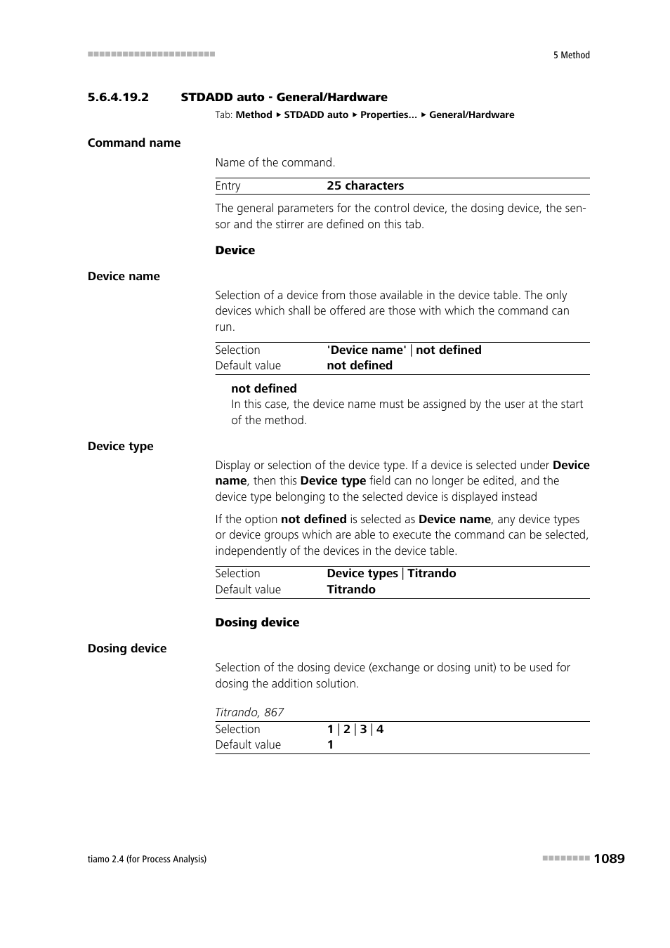 2 stdadd auto - general/hardware | Metrohm tiamo 2.4 (process analysis) User Manual | Page 1105 / 1809