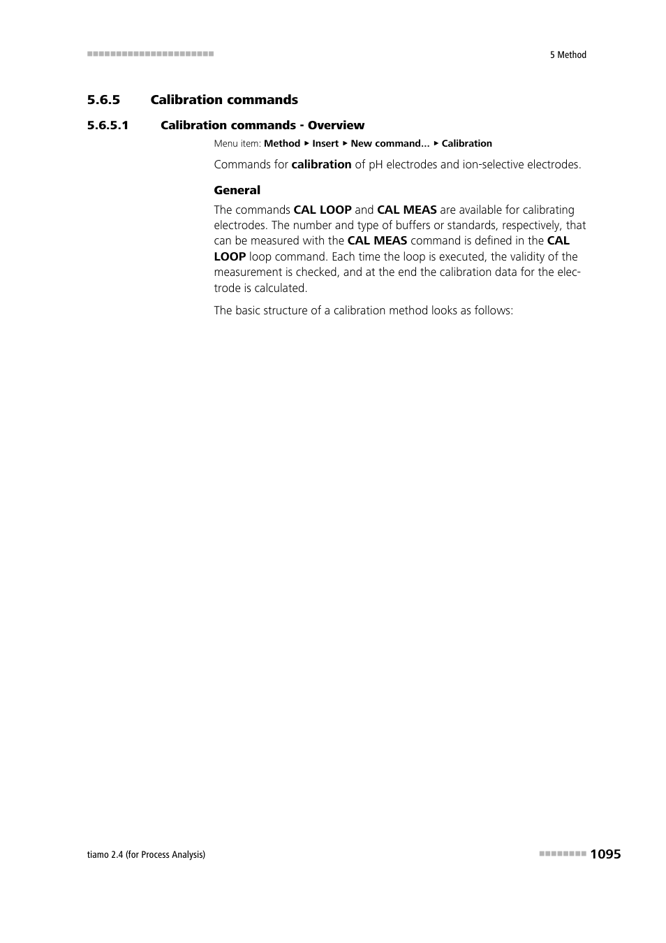 5 calibration commands, 1 calibration commands - overview, Calibration commands 5 | Metrohm tiamo 2.4 (process analysis) User Manual | Page 1111 / 1809