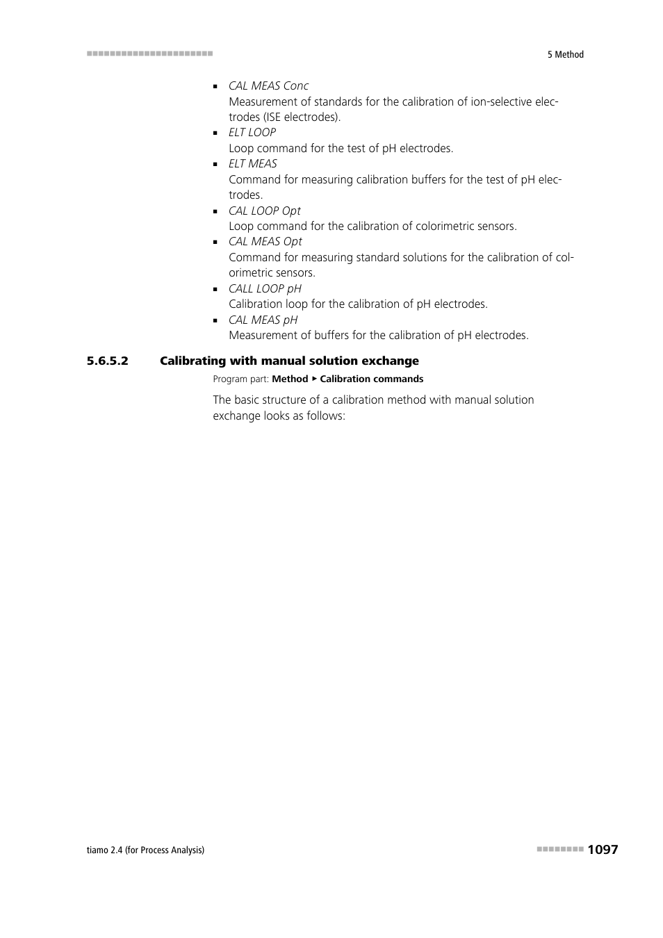 2 calibrating with manual solution exchange | Metrohm tiamo 2.4 (process analysis) User Manual | Page 1113 / 1809