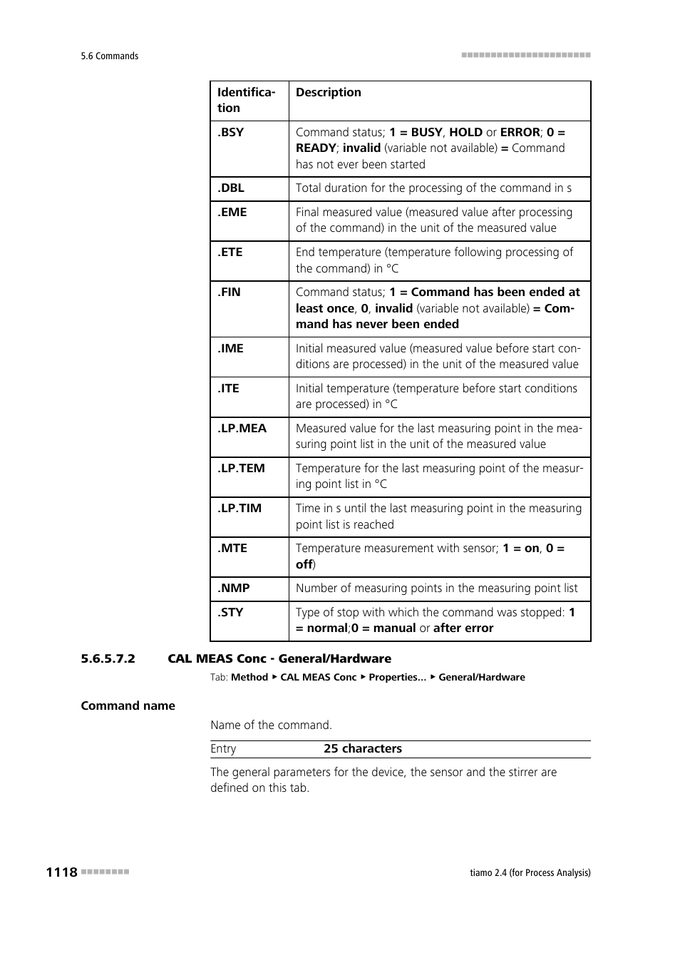 2 cal meas conc - general/hardware | Metrohm tiamo 2.4 (process analysis) User Manual | Page 1134 / 1809
