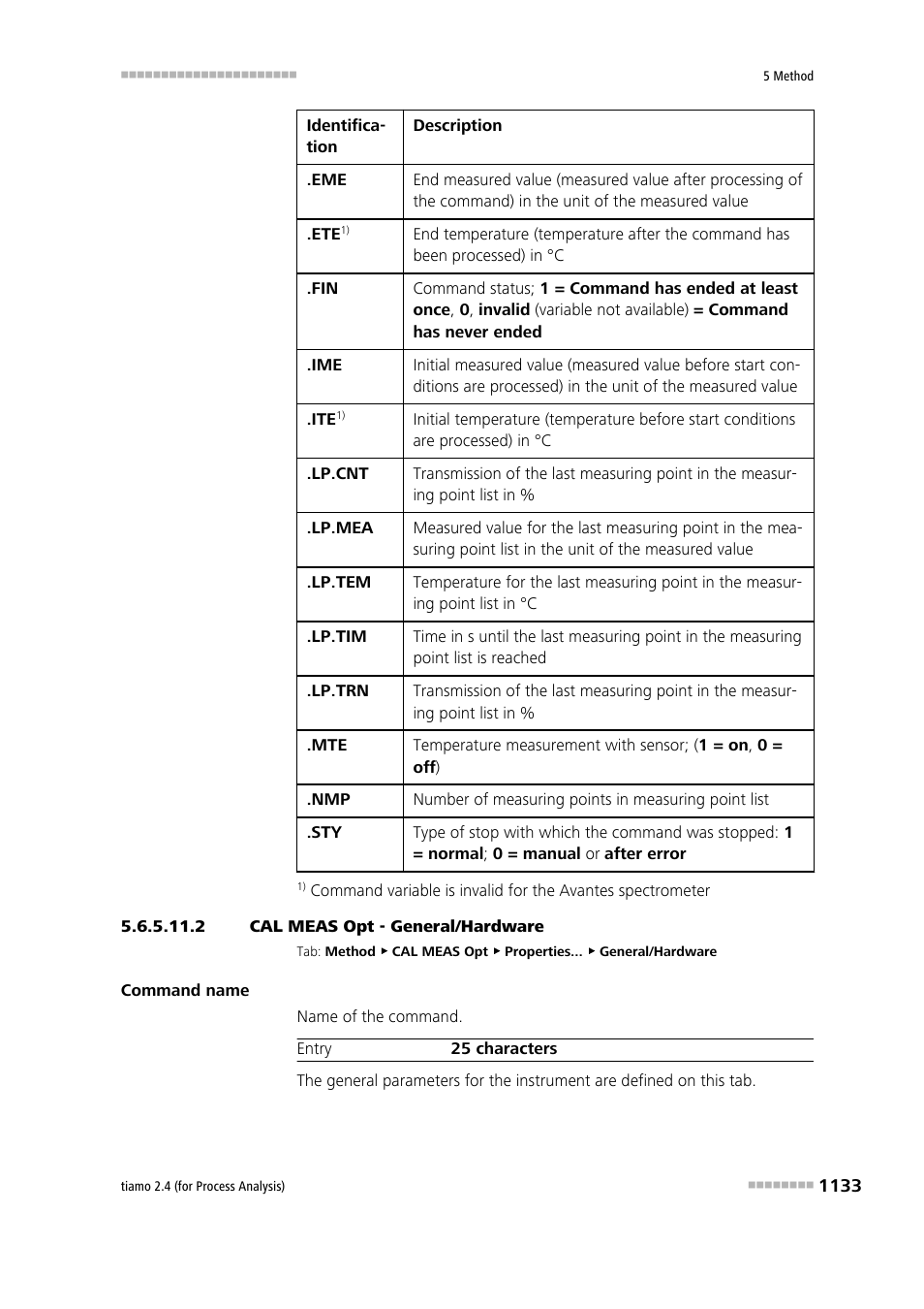 2 cal meas opt - general/hardware | Metrohm tiamo 2.4 (process analysis) User Manual | Page 1149 / 1809