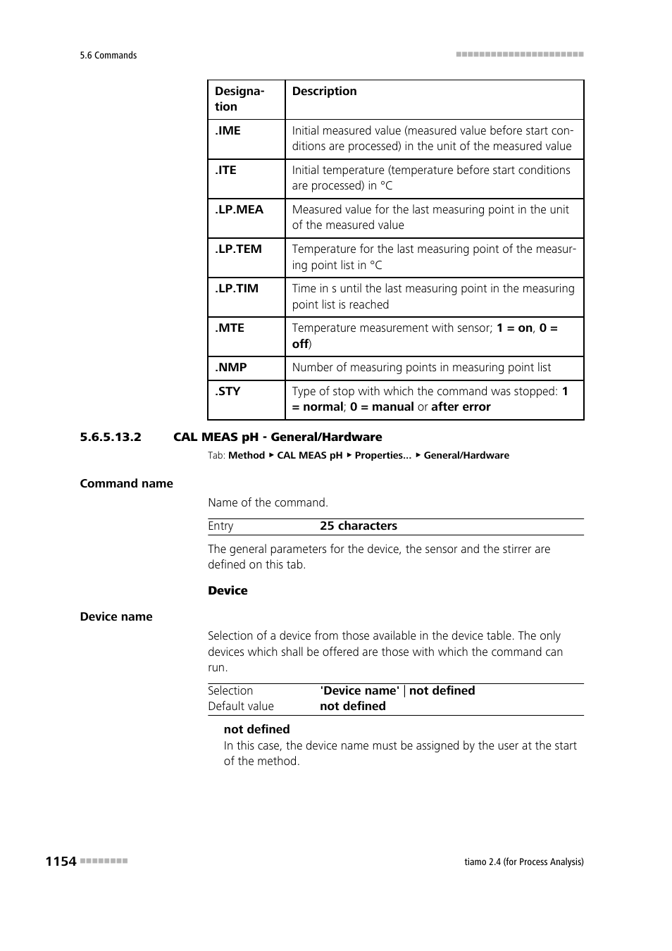 2 cal meas ph - general/hardware | Metrohm tiamo 2.4 (process analysis) User Manual | Page 1170 / 1809