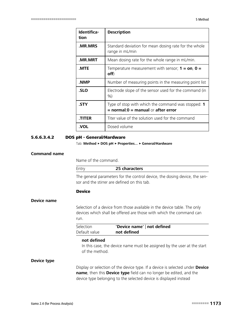 2 dos ph - general/hardware, General/hardware | Metrohm tiamo 2.4 (process analysis) User Manual | Page 1189 / 1809