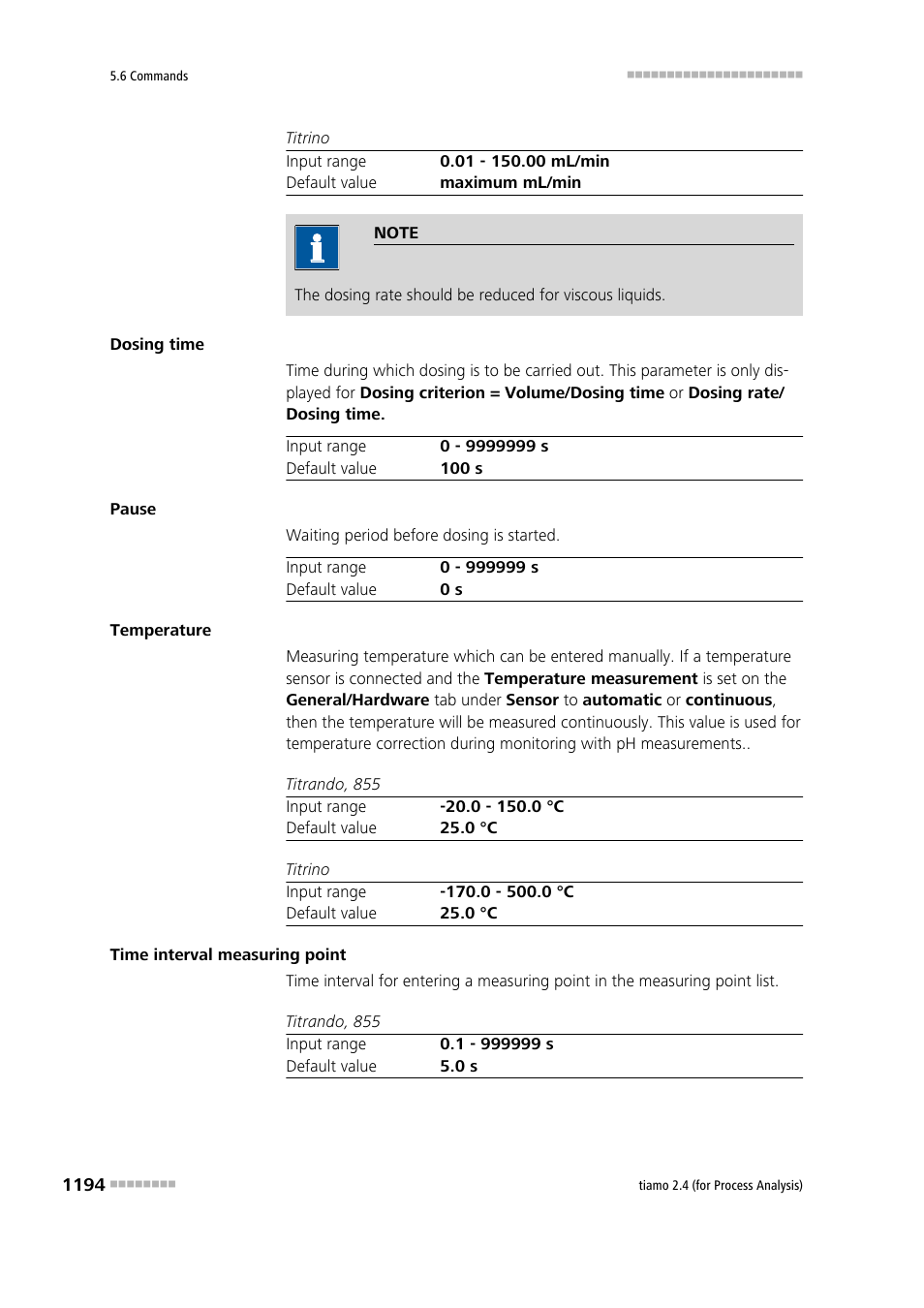 Metrohm tiamo 2.4 (process analysis) User Manual | Page 1210 / 1809