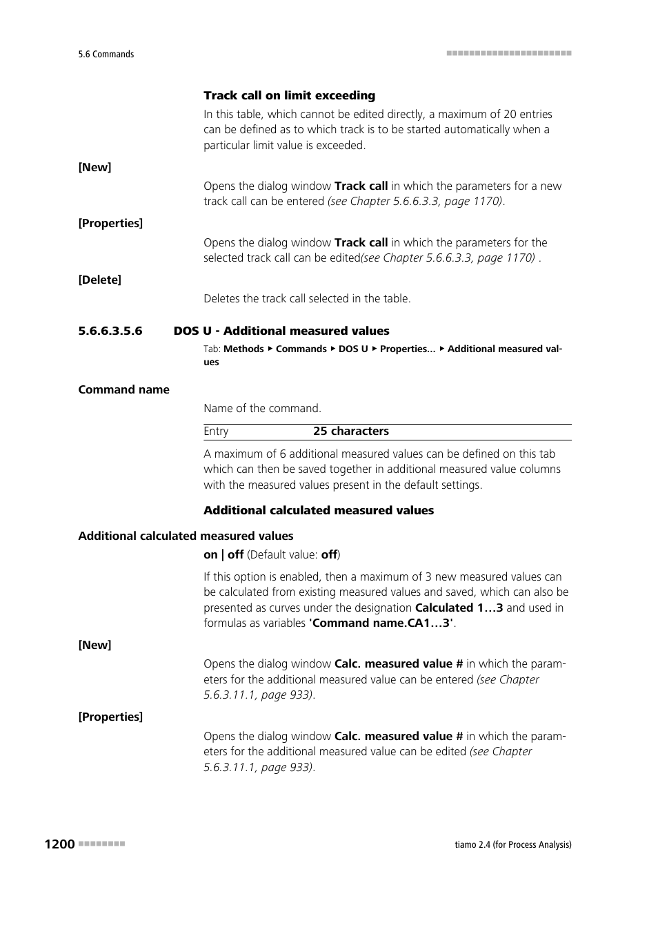 6 dos u - additional measured values, Additional measured values | Metrohm tiamo 2.4 (process analysis) User Manual | Page 1216 / 1809