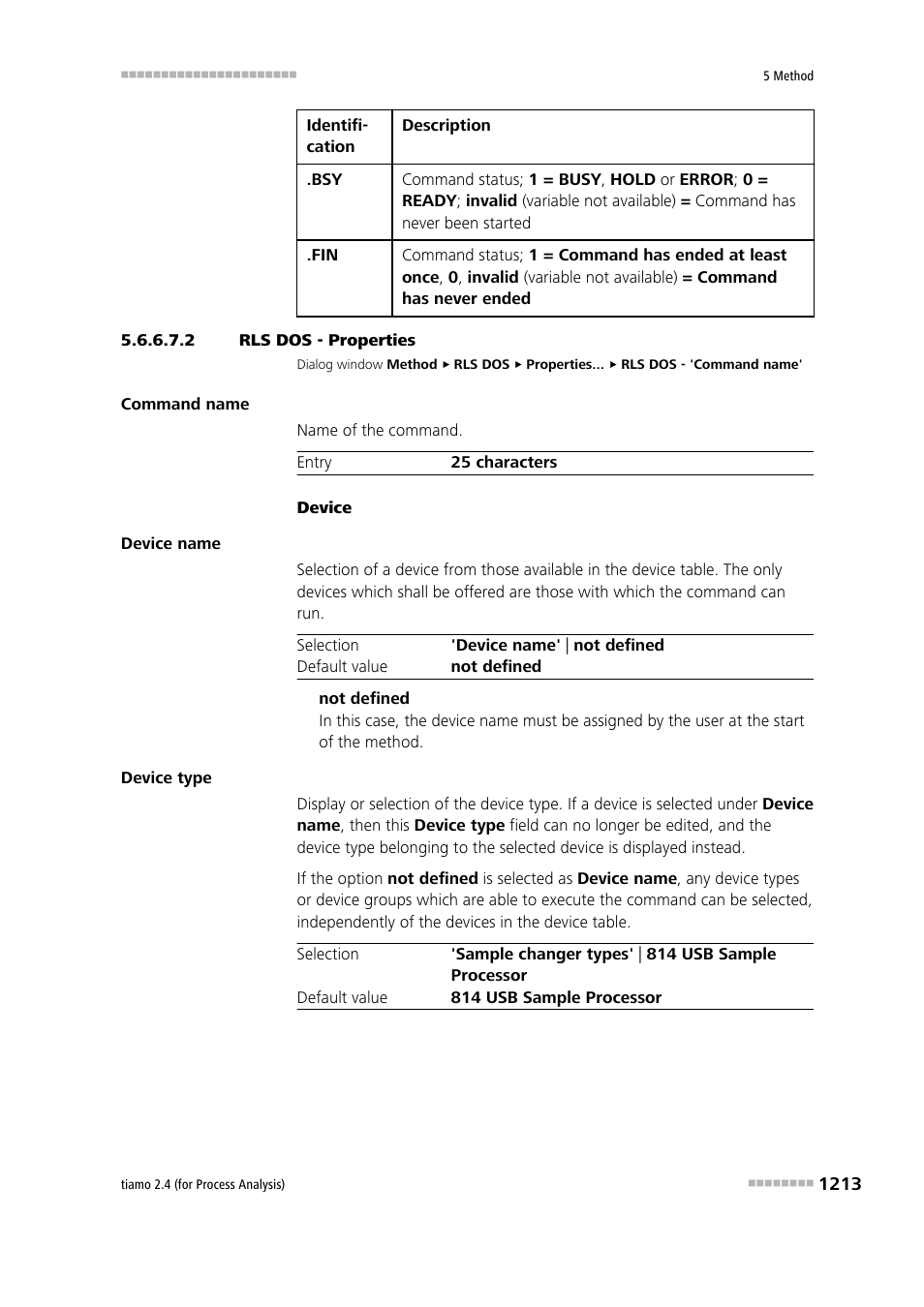 2 rls dos - properties | Metrohm tiamo 2.4 (process analysis) User Manual | Page 1229 / 1809
