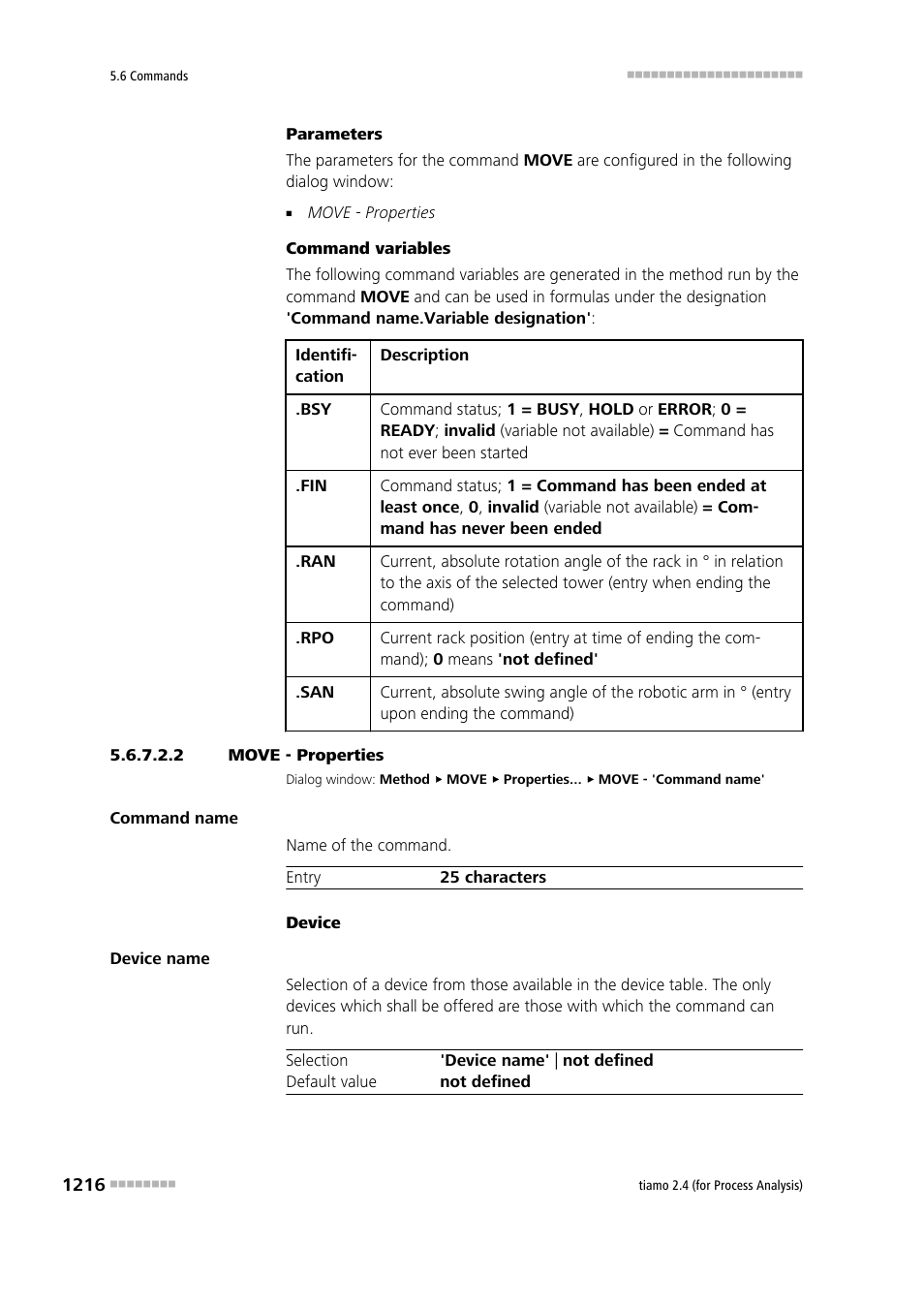 2 move - properties | Metrohm tiamo 2.4 (process analysis) User Manual | Page 1232 / 1809