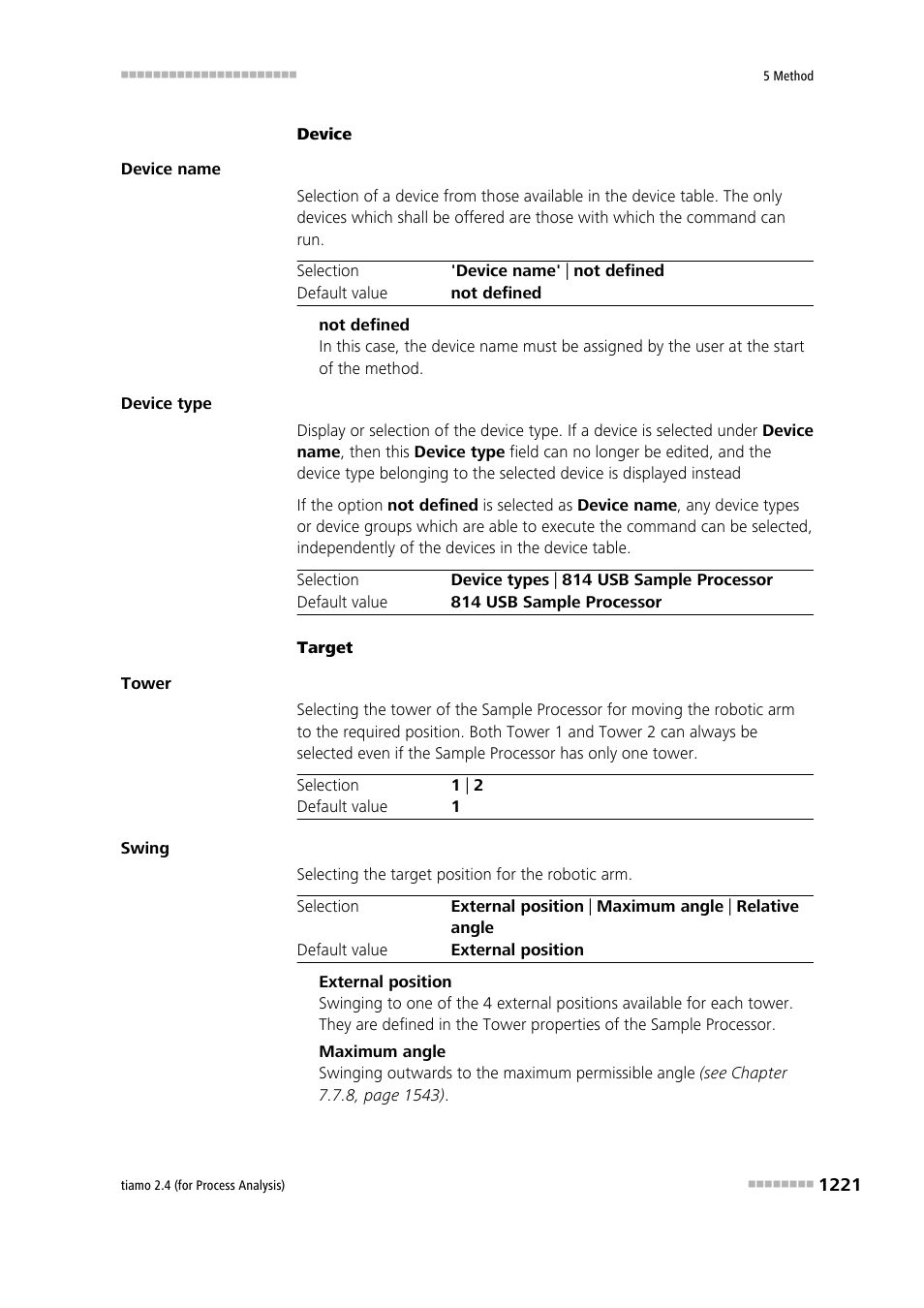 Metrohm tiamo 2.4 (process analysis) User Manual | Page 1237 / 1809