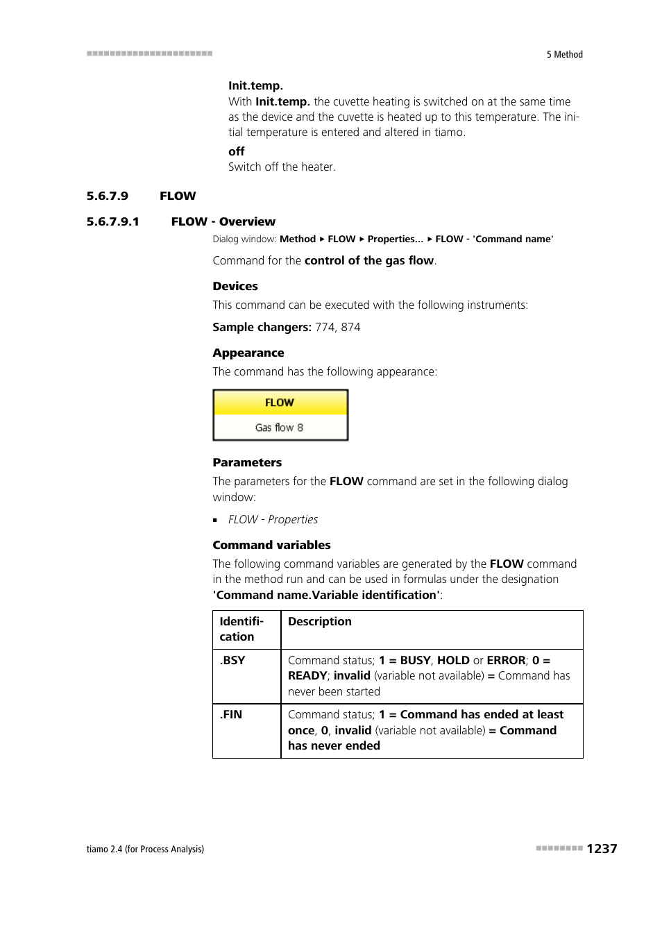 9 flow, 1 flow - overview, Flow | Metrohm tiamo 2.4 (process analysis) User Manual | Page 1253 / 1809