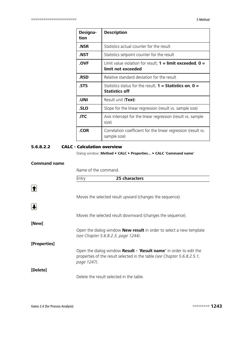 2 calc - calculation overview | Metrohm tiamo 2.4 (process analysis) User Manual | Page 1259 / 1809