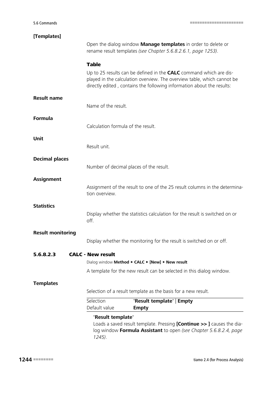 3 calc - new result | Metrohm tiamo 2.4 (process analysis) User Manual | Page 1260 / 1809