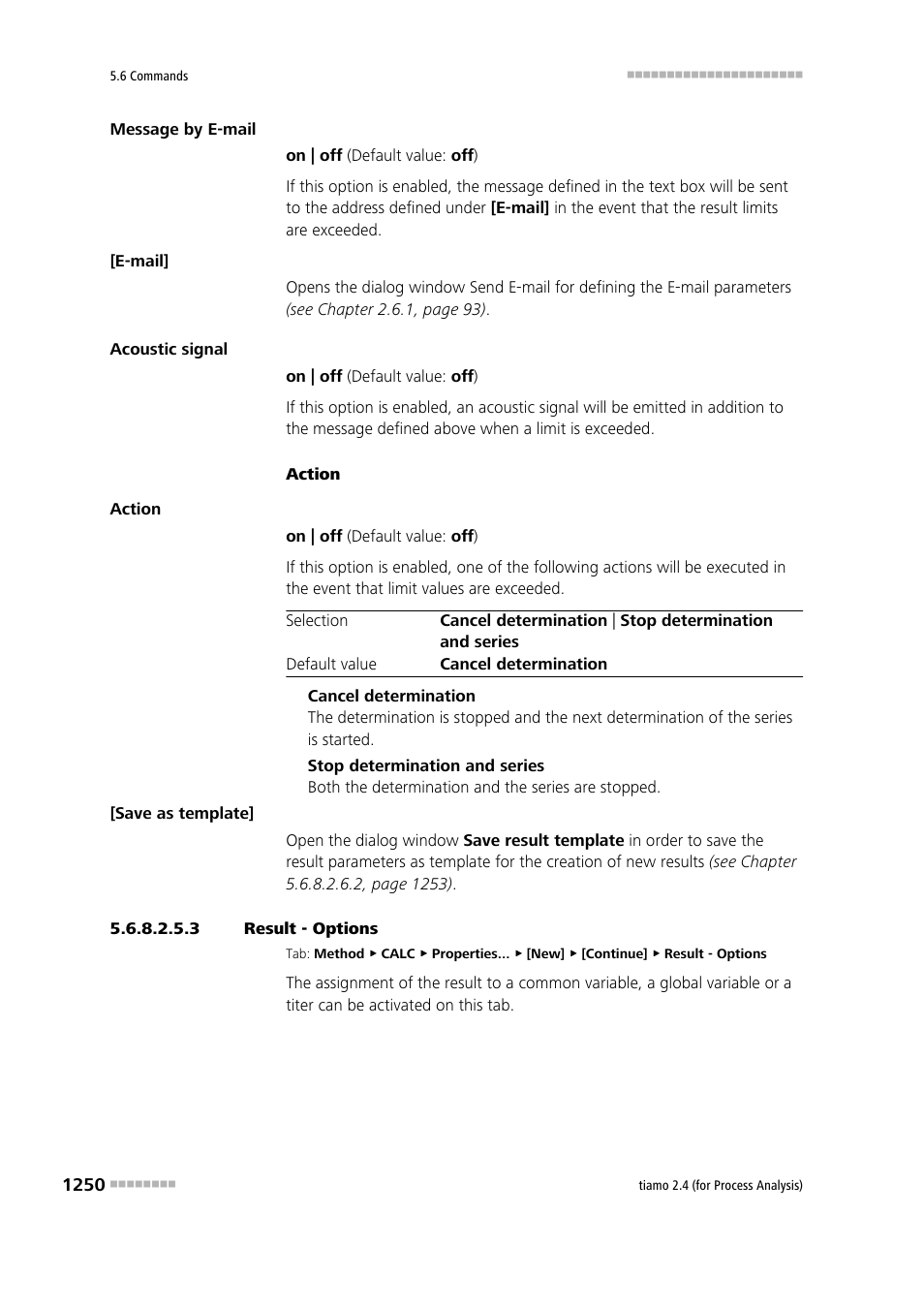 3 result - options | Metrohm tiamo 2.4 (process analysis) User Manual | Page 1266 / 1809