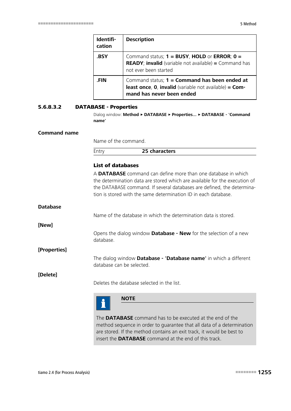 2 database - properties | Metrohm tiamo 2.4 (process analysis) User Manual | Page 1271 / 1809