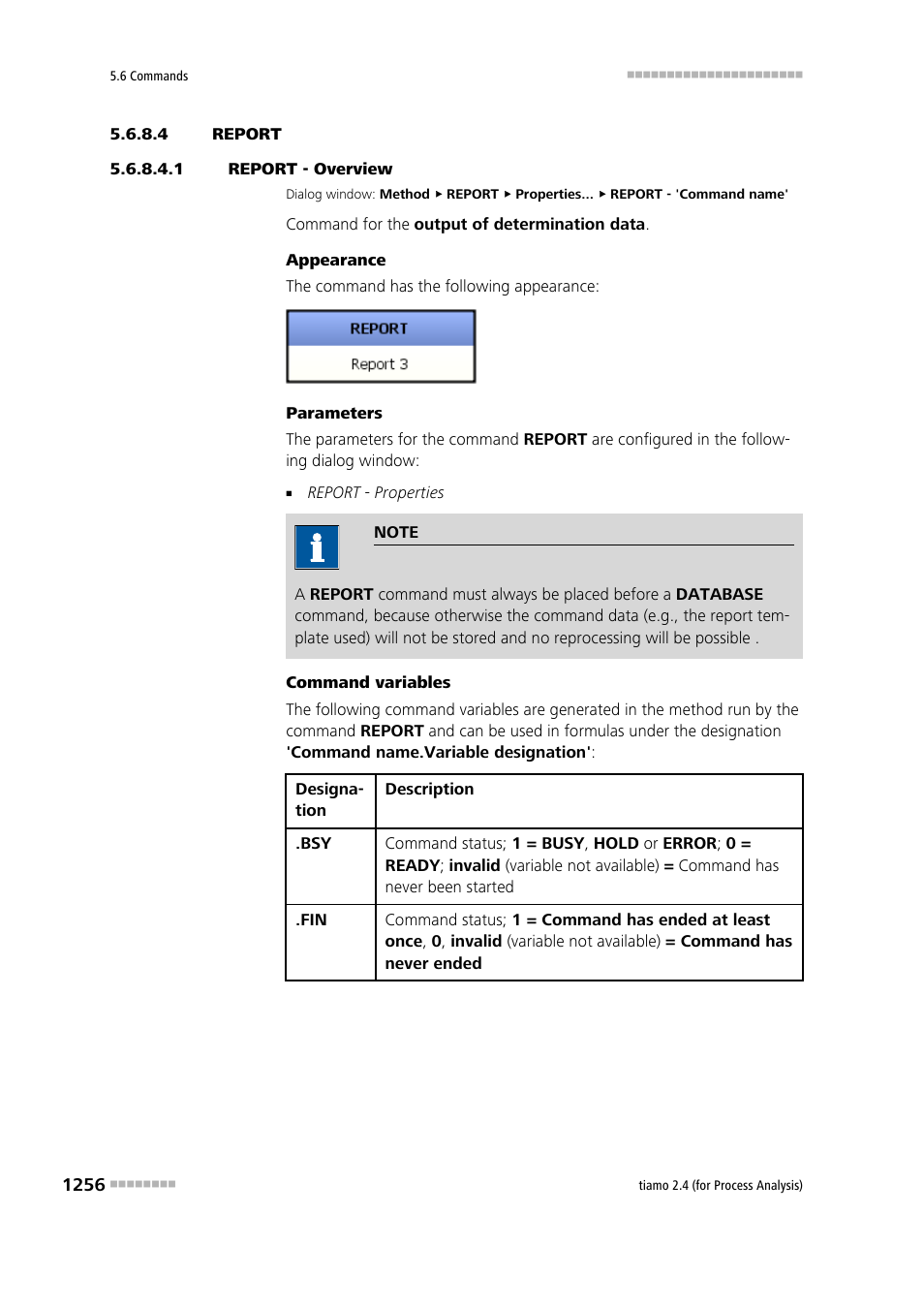 4 report, 1 report - overview, Report | Report - overview | Metrohm tiamo 2.4 (process analysis) User Manual | Page 1272 / 1809