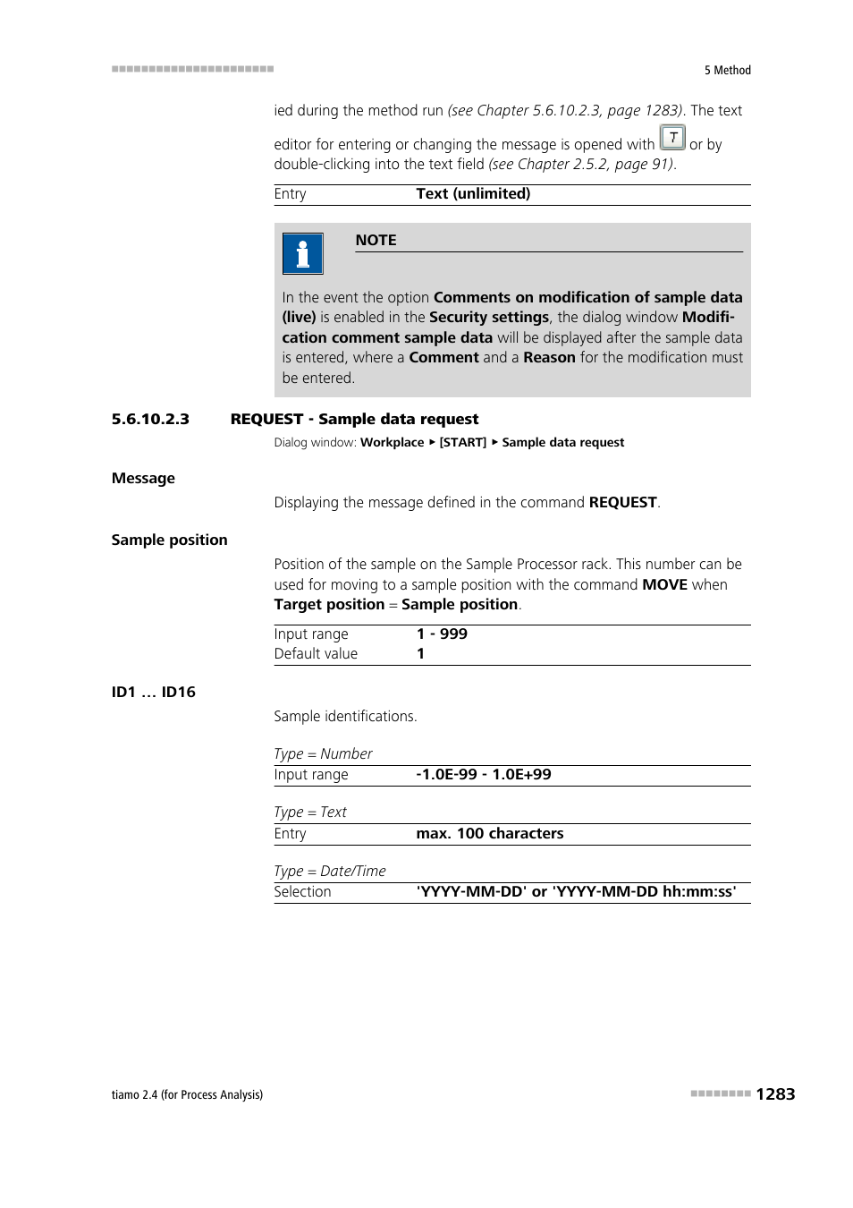 3 request - sample data request | Metrohm tiamo 2.4 (process analysis) User Manual | Page 1299 / 1809