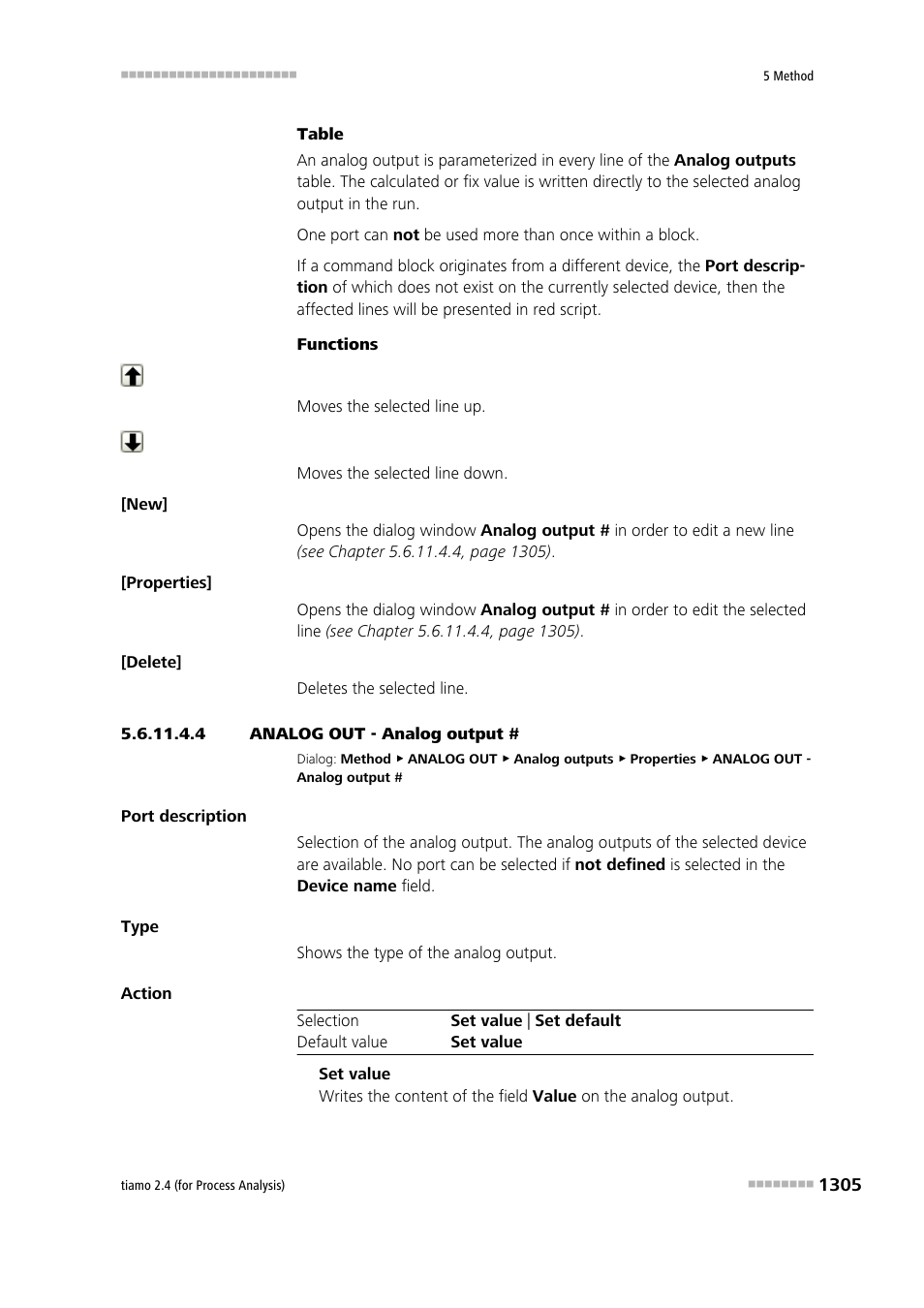 4 analog out - analog output | Metrohm tiamo 2.4 (process analysis) User Manual | Page 1321 / 1809