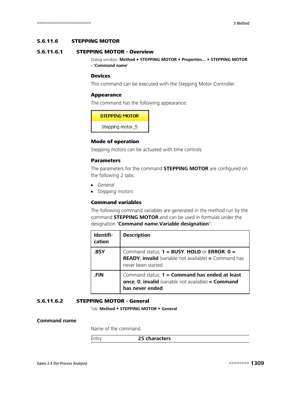 6 stepping motor, 1 stepping motor - overview, 2 stepping motor - general | Stepping motor | Metrohm tiamo 2.4 (process analysis) User Manual | Page 1325 / 1809