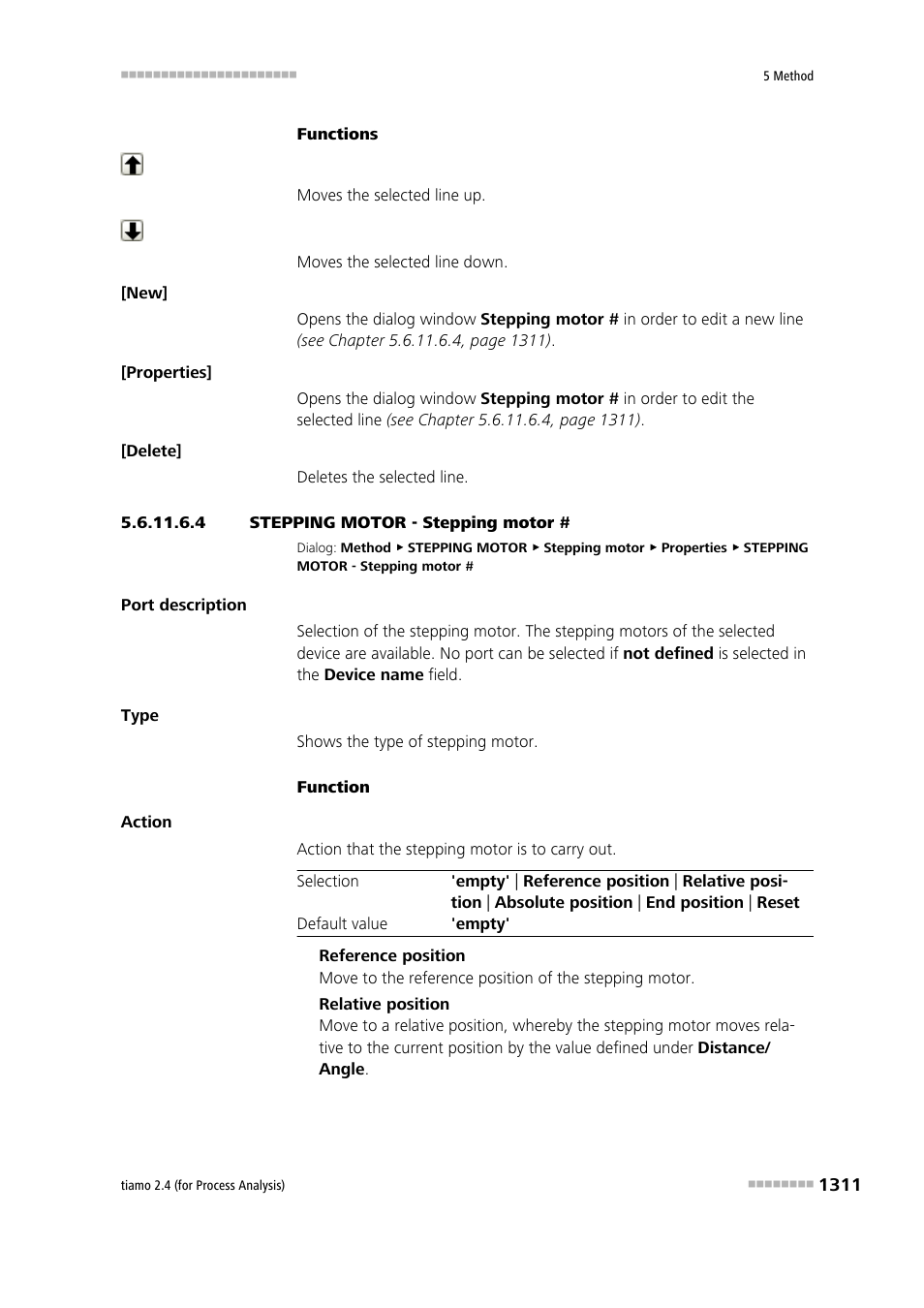 4 stepping motor - stepping motor | Metrohm tiamo 2.4 (process analysis) User Manual | Page 1327 / 1809