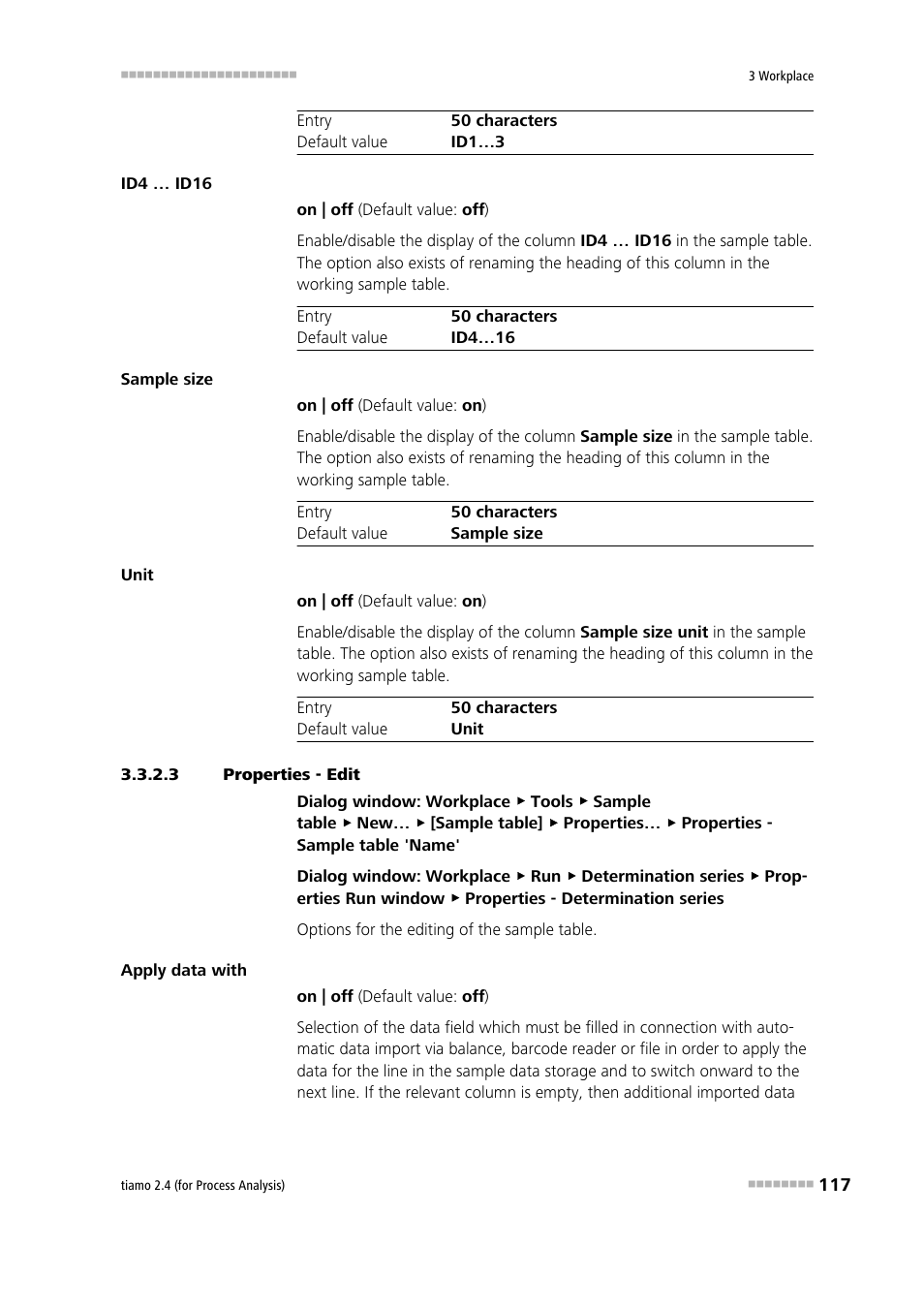 3 properties - edit, Properties - edit | Metrohm tiamo 2.4 (process analysis) User Manual | Page 133 / 1809